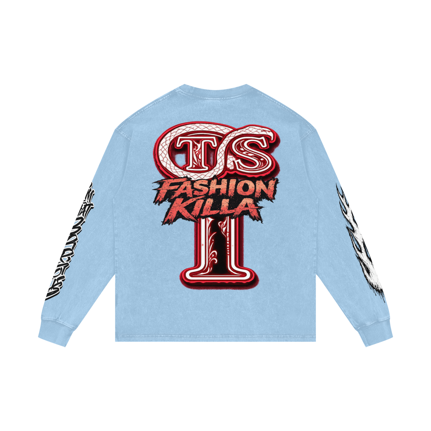 Acid Wash Oversize Long Sleeve T-Shirt