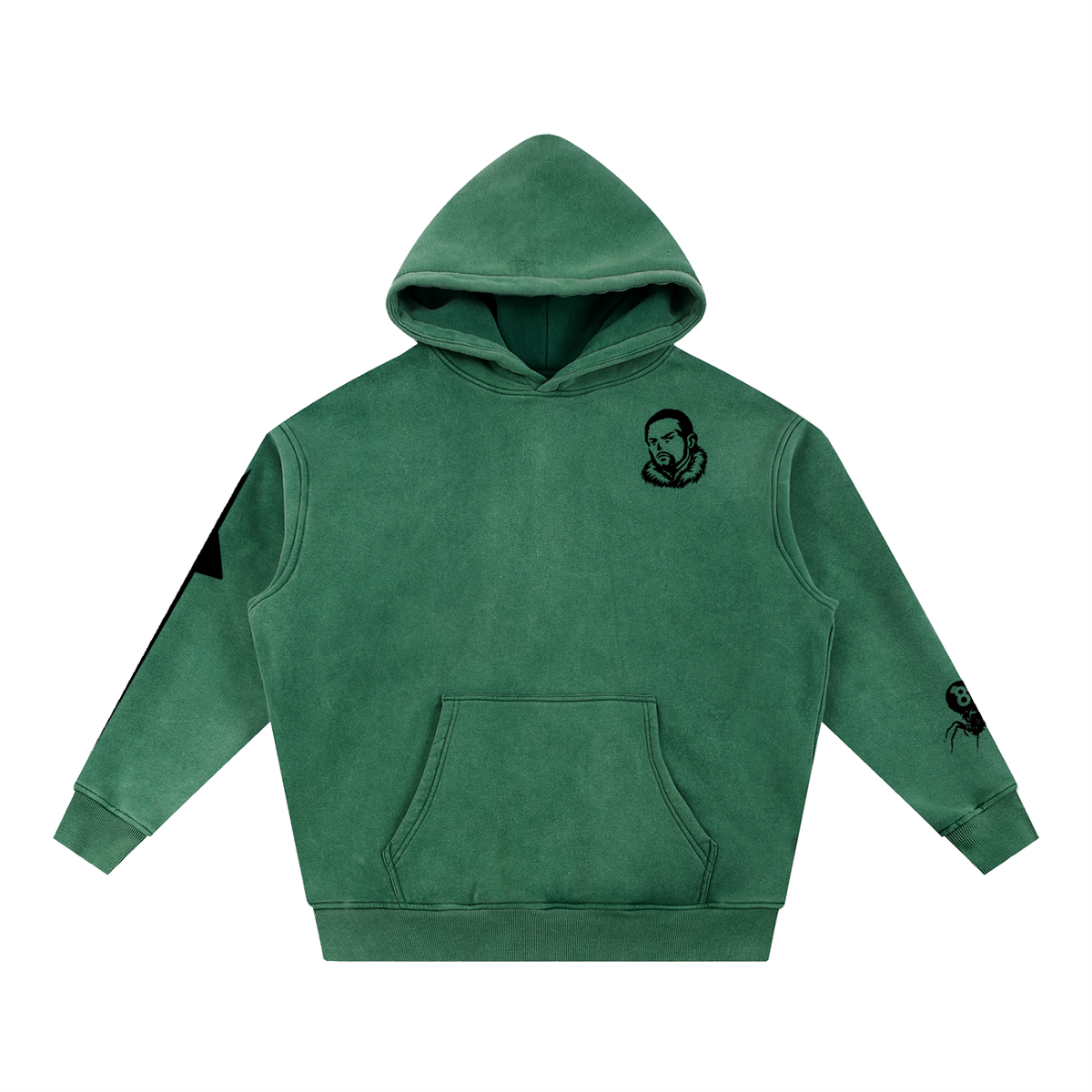Overachievers Club' Snow Wash Fleece Oversize Hoodie