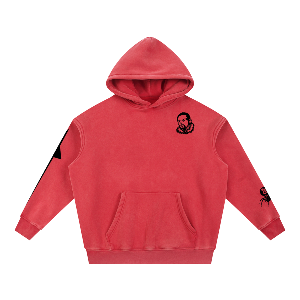 Overachievers Club' Snow Wash Fleece Oversize Hoodie