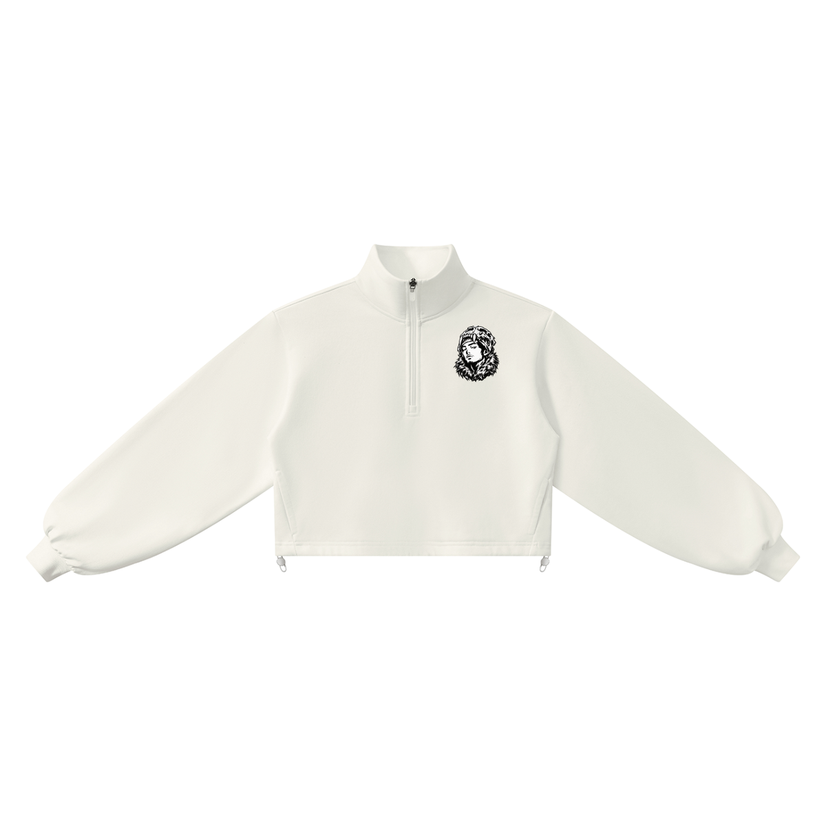 Overachievers Club' Women’s Mock-Neck Quarter-Zip Sweatshirt & Shorts