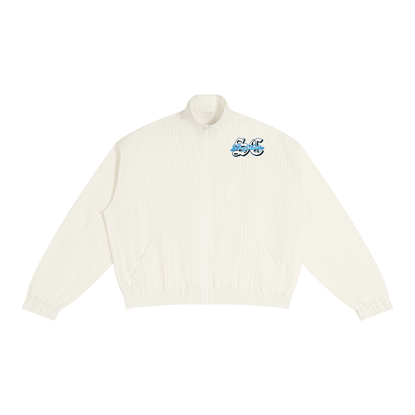 SoChaotic' Striped Zip Track Jacket Fit