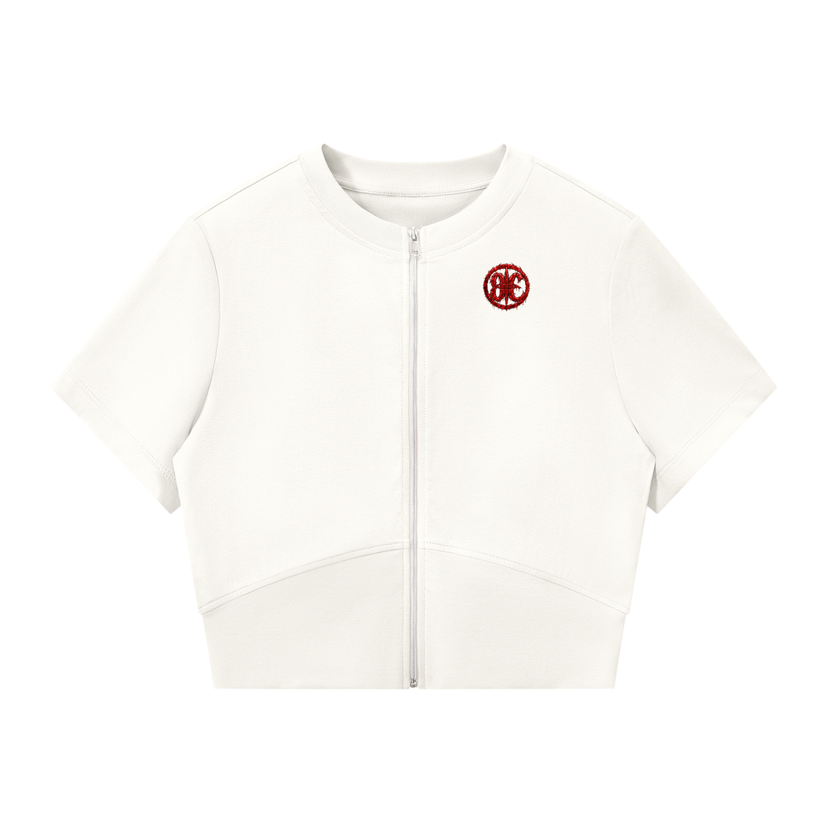 Overachievers Club' Women’s Paneling Full Zip T-Shirt