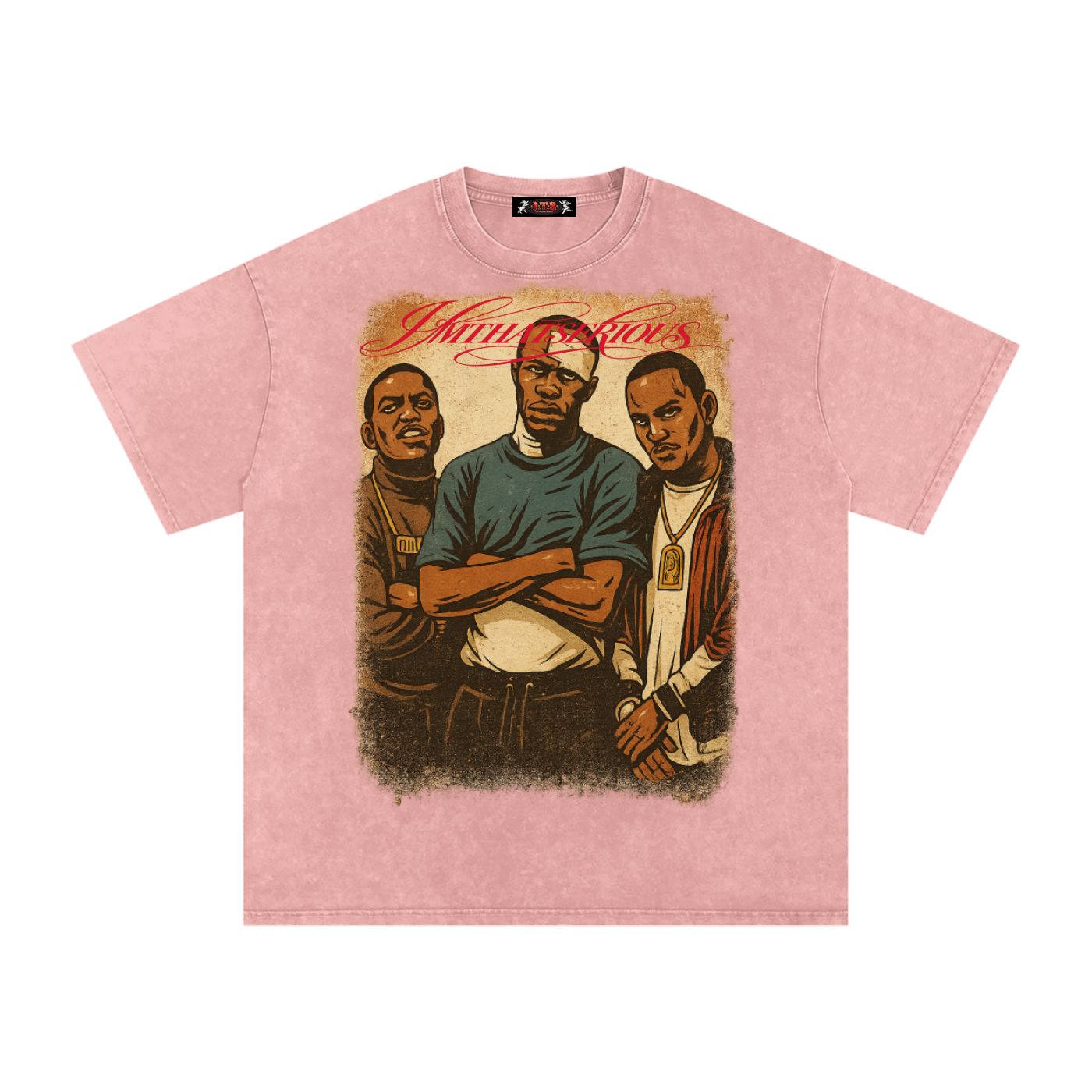 Snow Washed Oversized Cotton T-Shirt