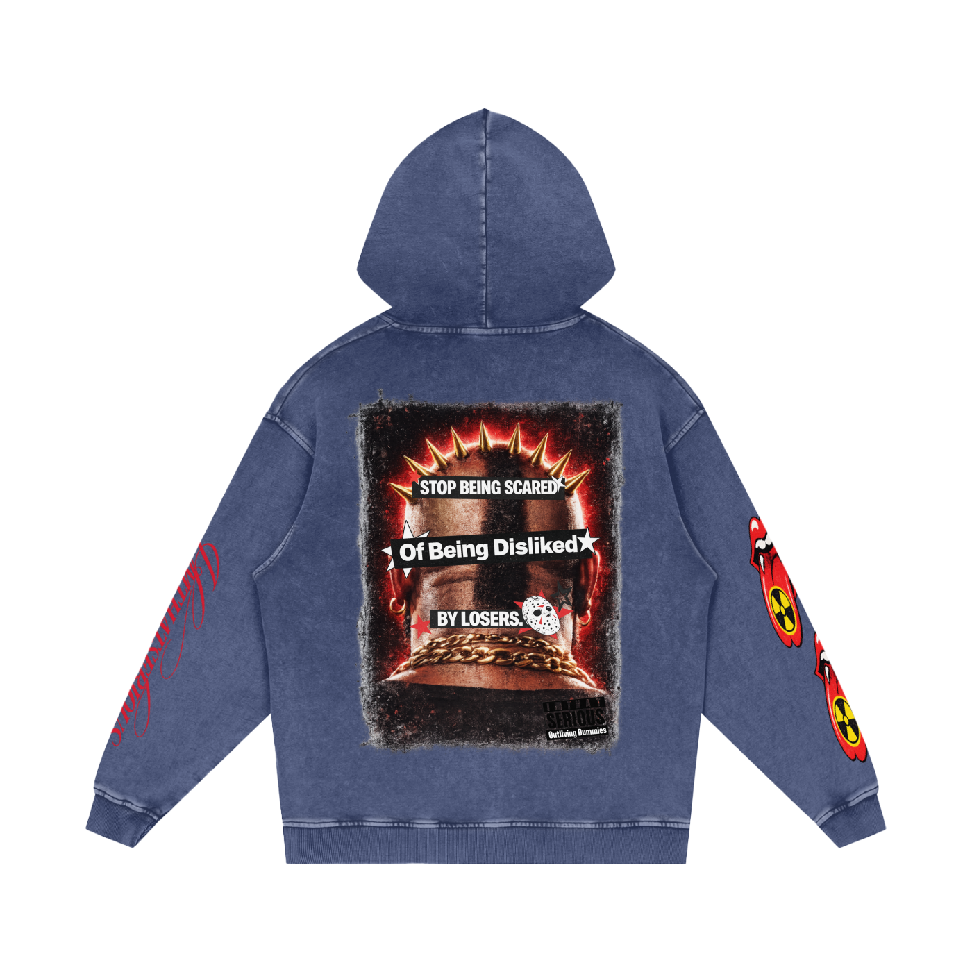 Snow Washed Loose Cotton Hoodie