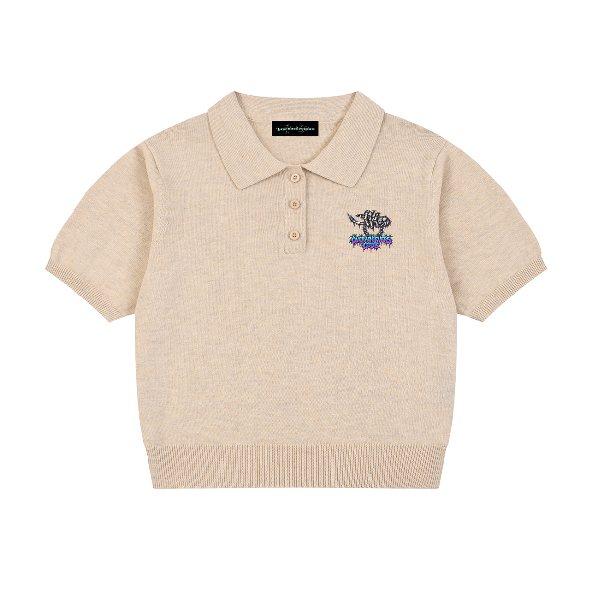 Overachievers Club' Women’s Knit Polo Shirt