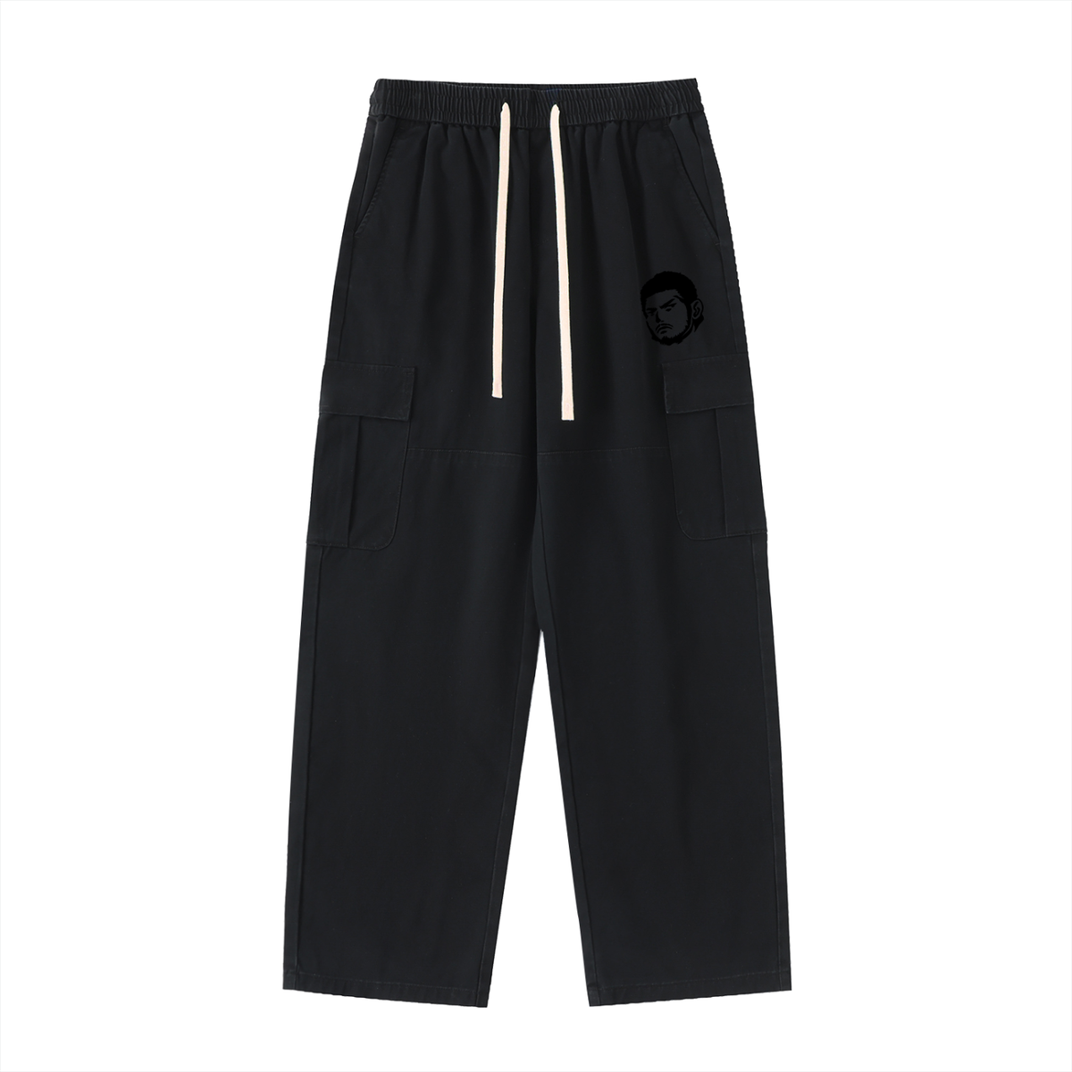 Drawstring Waist Cargo Pants