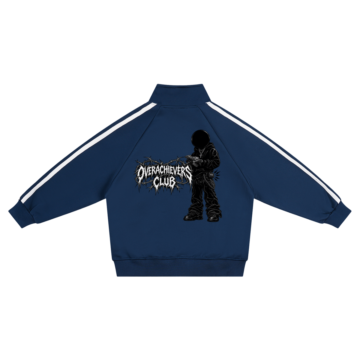 Overachievers Club' Kids’ Contrast Tape Coach Jacket & Sweatpant Tracksuit