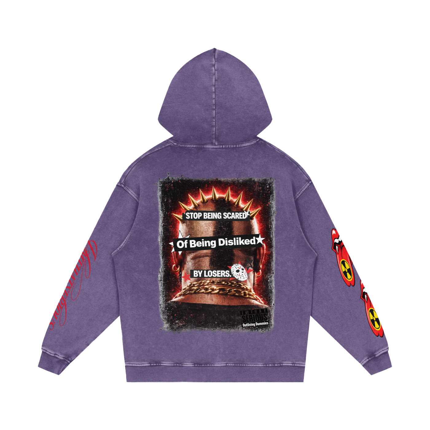 Snow Washed Loose Cotton Hoodie
