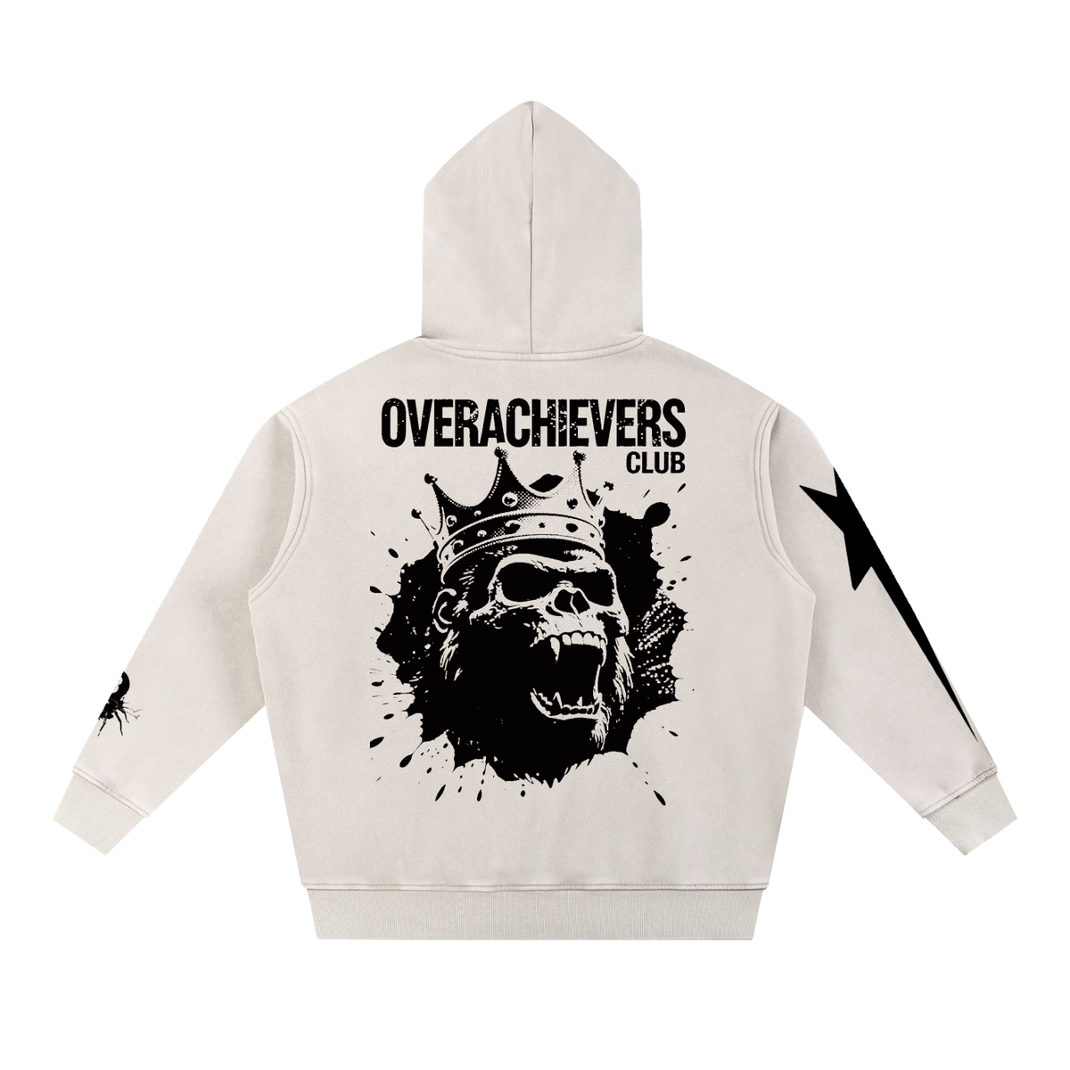 Overachievers Club' Snow Wash Fleece Oversize Hoodie