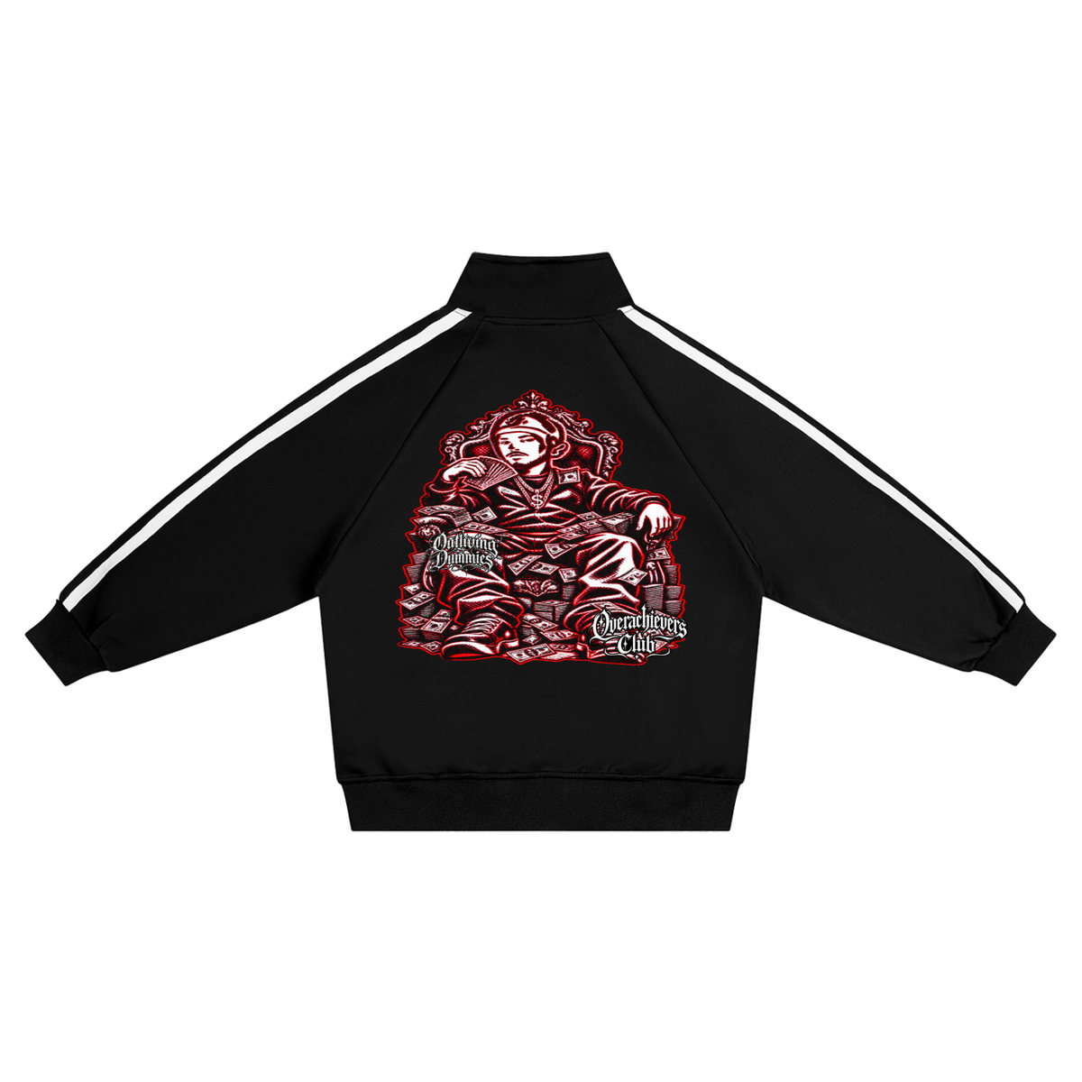 Overachievers Club' Kids’ Contrast Tape Coach Jacket & Sweatpant