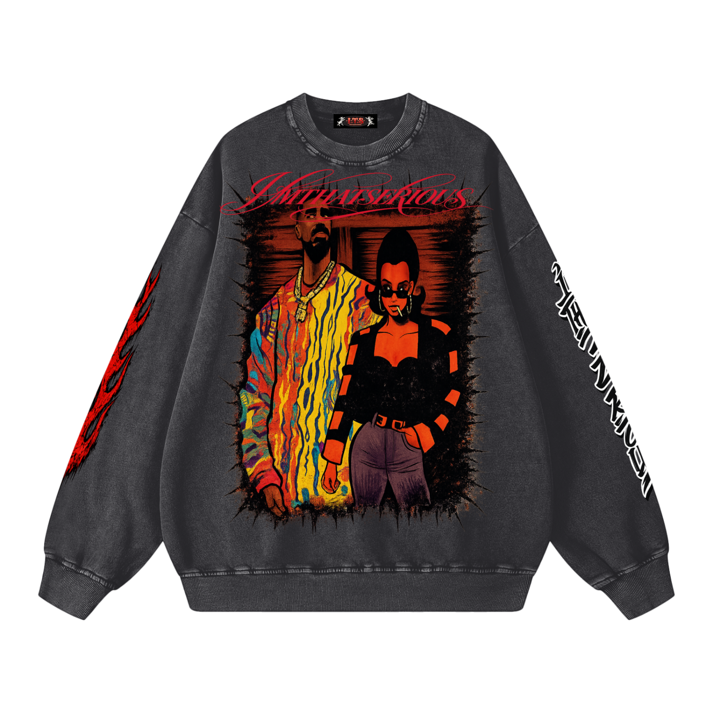 Snow Washed Oversized Sweatshirt
