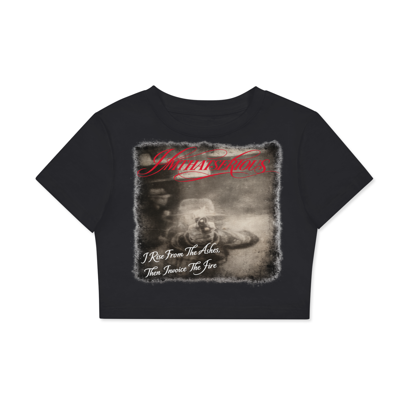 Fitted Crop Cotton T-Shirt