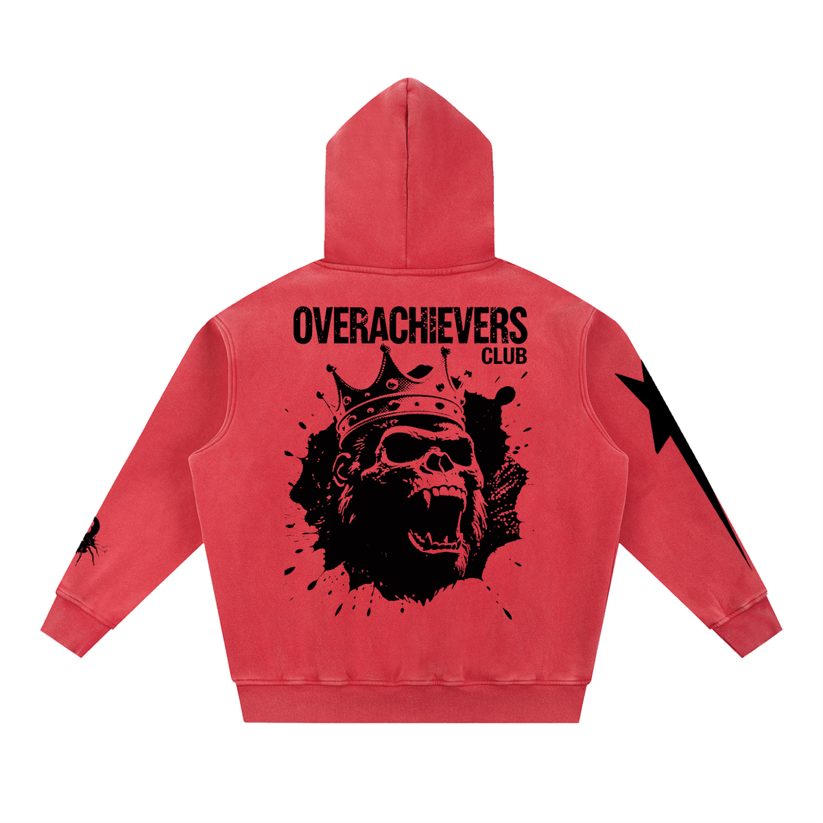 Overachievers Club' Snow Wash Fleece Oversize Hoodie