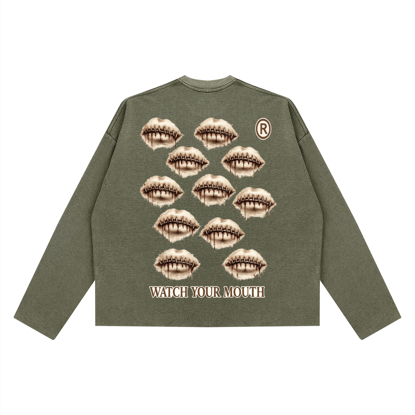Unisex Vintage Wash Boxy  Waffle Raw Edge T-Shirt