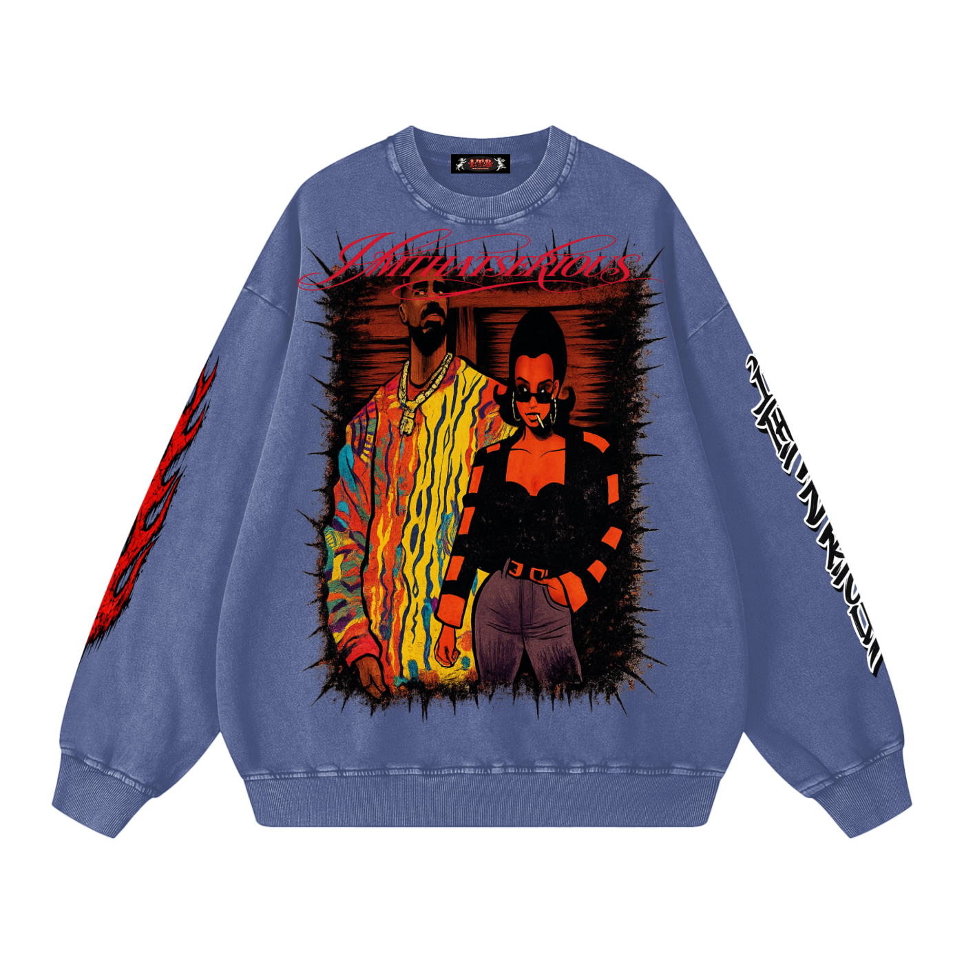 Snow Washed Oversized Sweatshirt