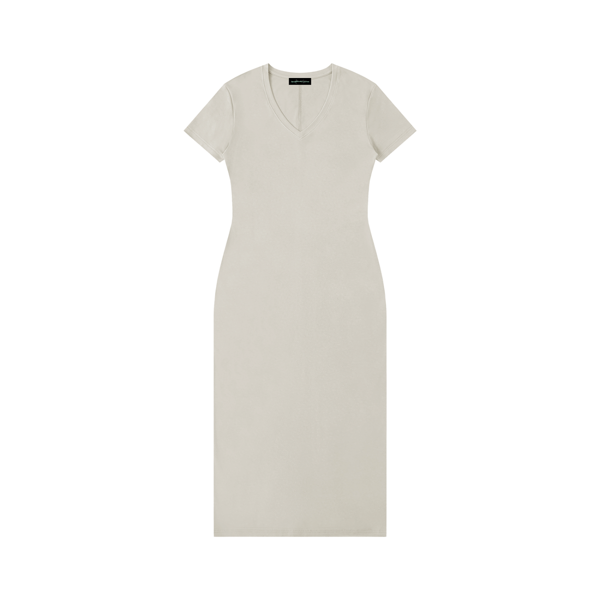 Women's V-Neck Short Sleeve Maxi Dress
