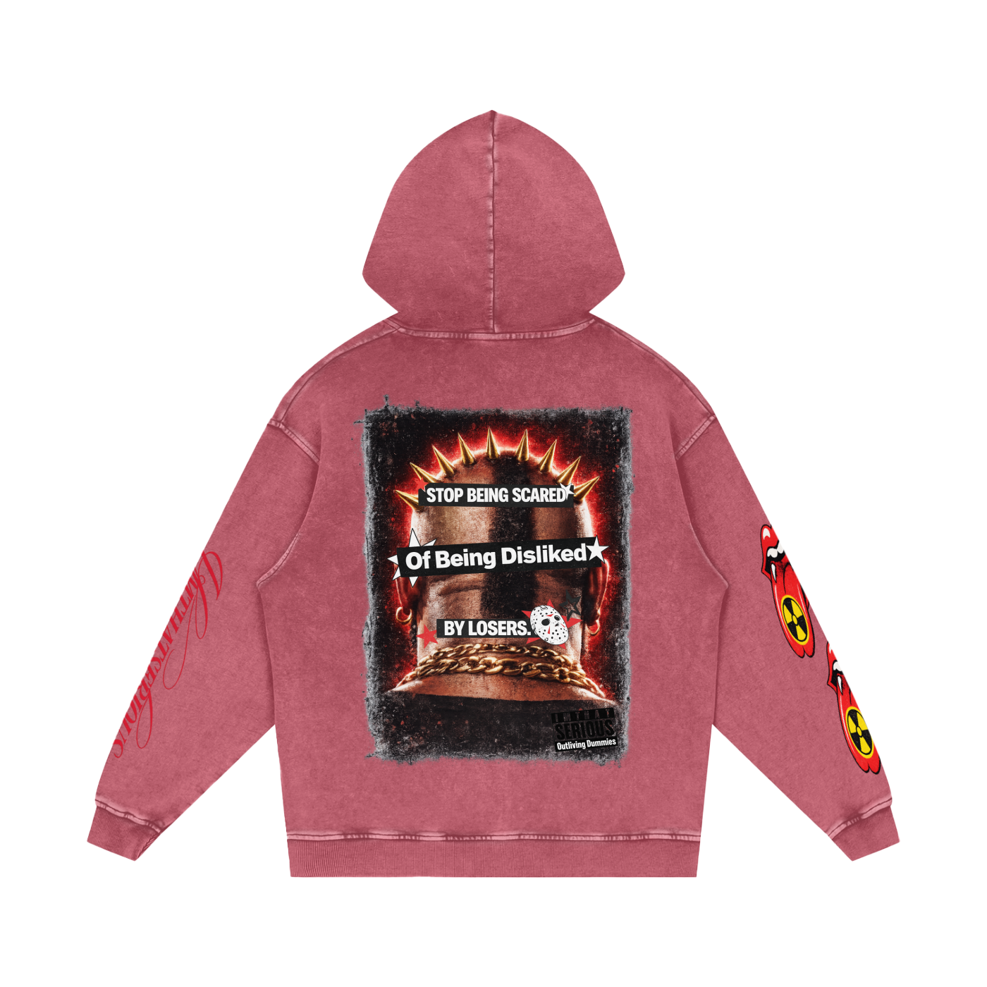 Snow Washed Loose Cotton Hoodie