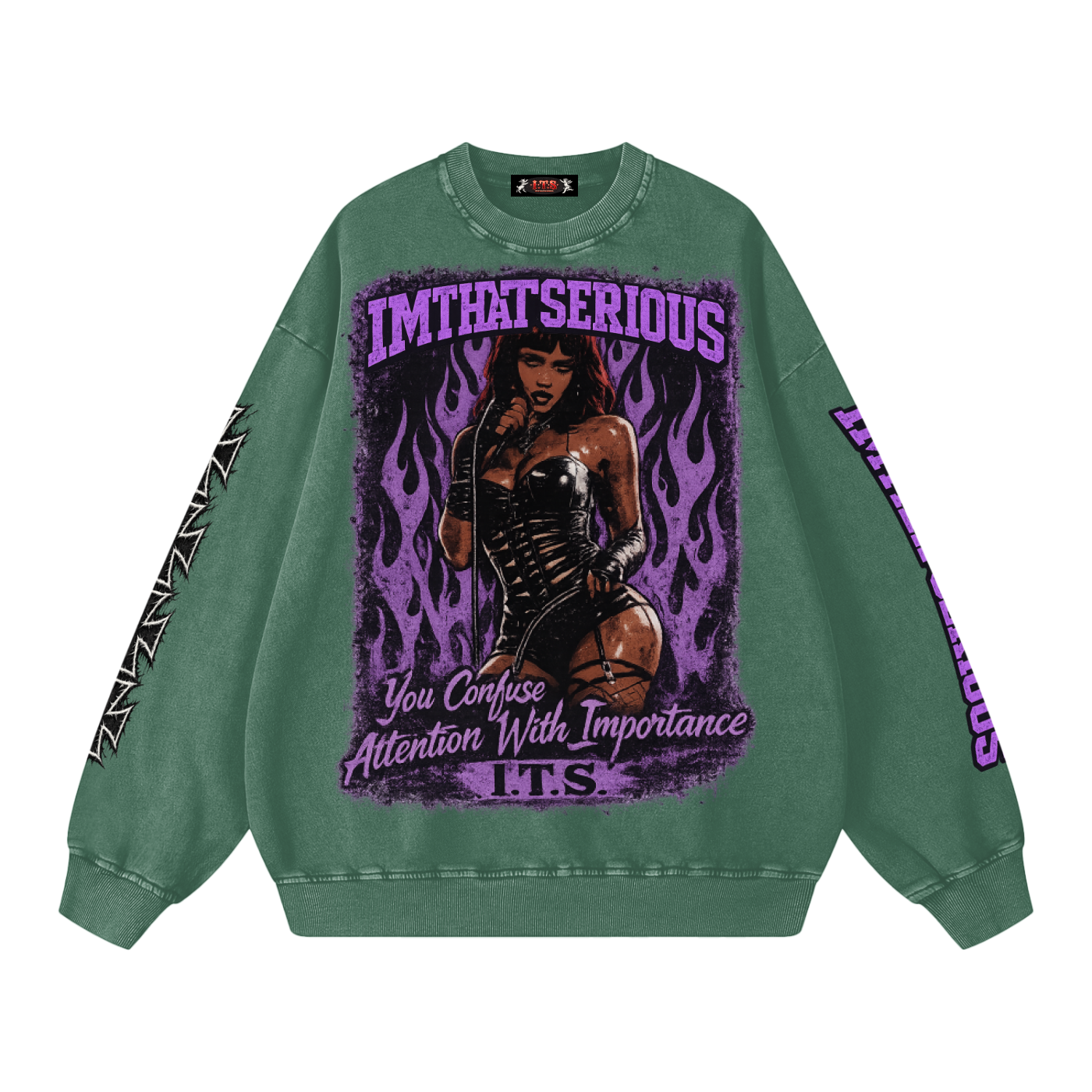 Snow Washed Oversized Sweatshirt