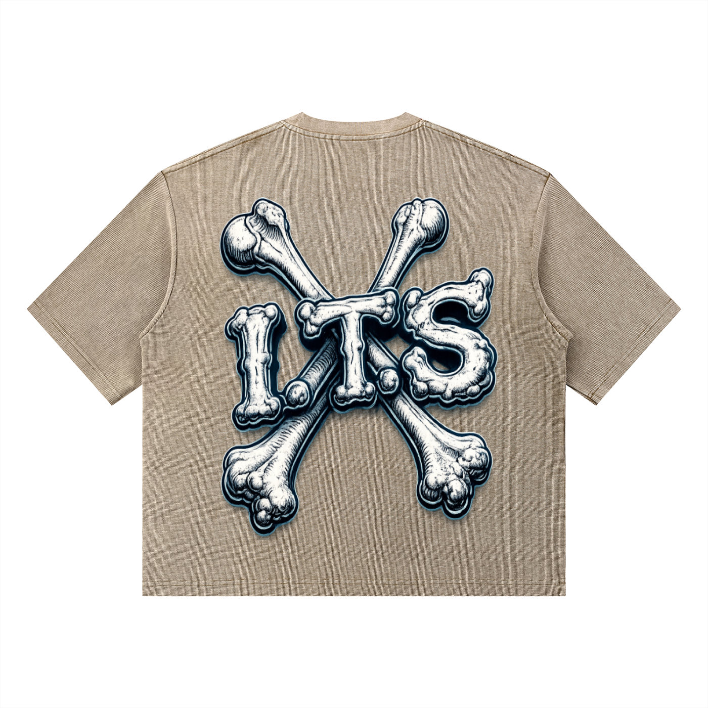 Unisex Mineral Wash Waffle Boxy T-Shirt