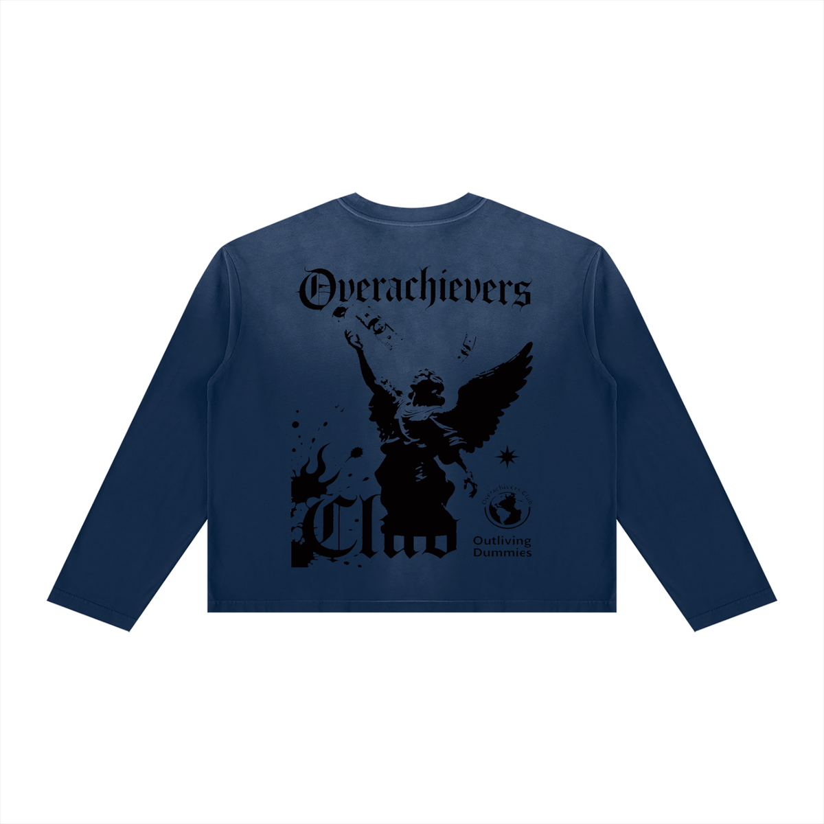 Overachievers Club' Sunfade Boxy Long Sleeve Tee