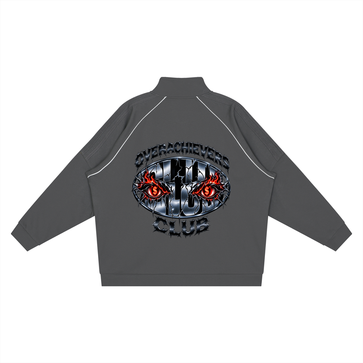 Overachievers Club' Reflection Striped Raglan Sleeve Jacket & Sweatpant