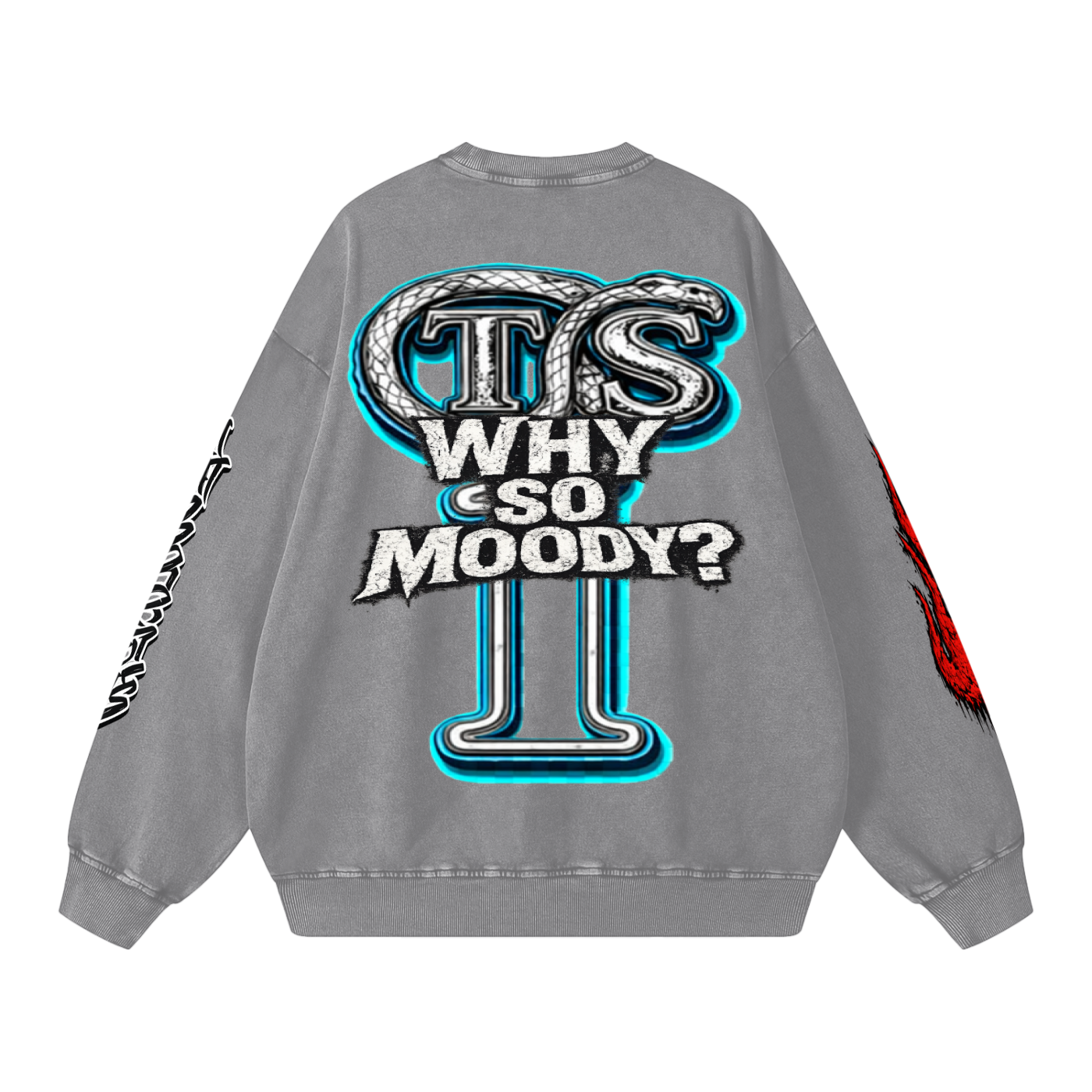 Snow Washed Oversized Sweatshirt
