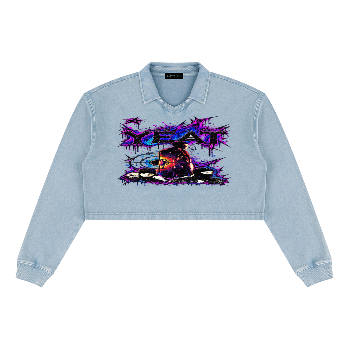 Yeat' Women’s Vintage Wash Crop Sweatshirt
