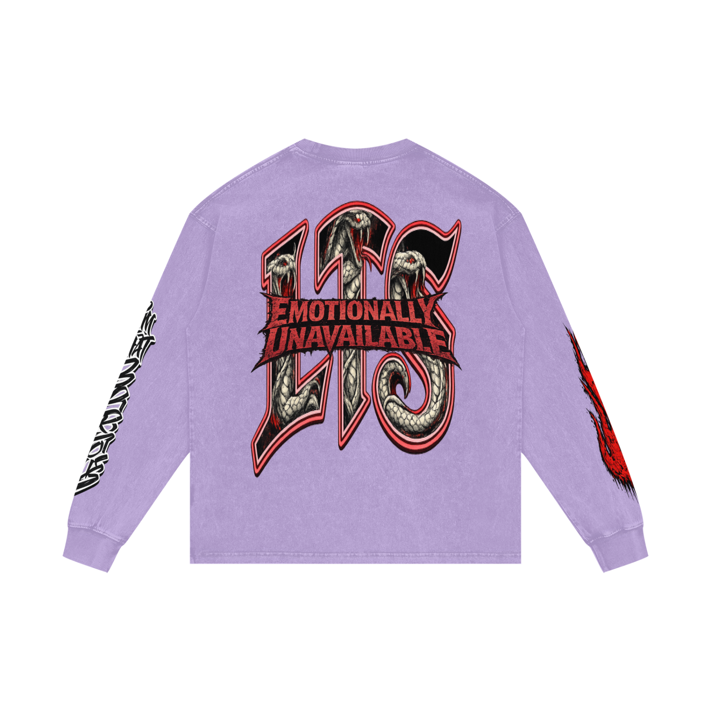 Acid Wash Oversize Long Sleeve T-Shirt