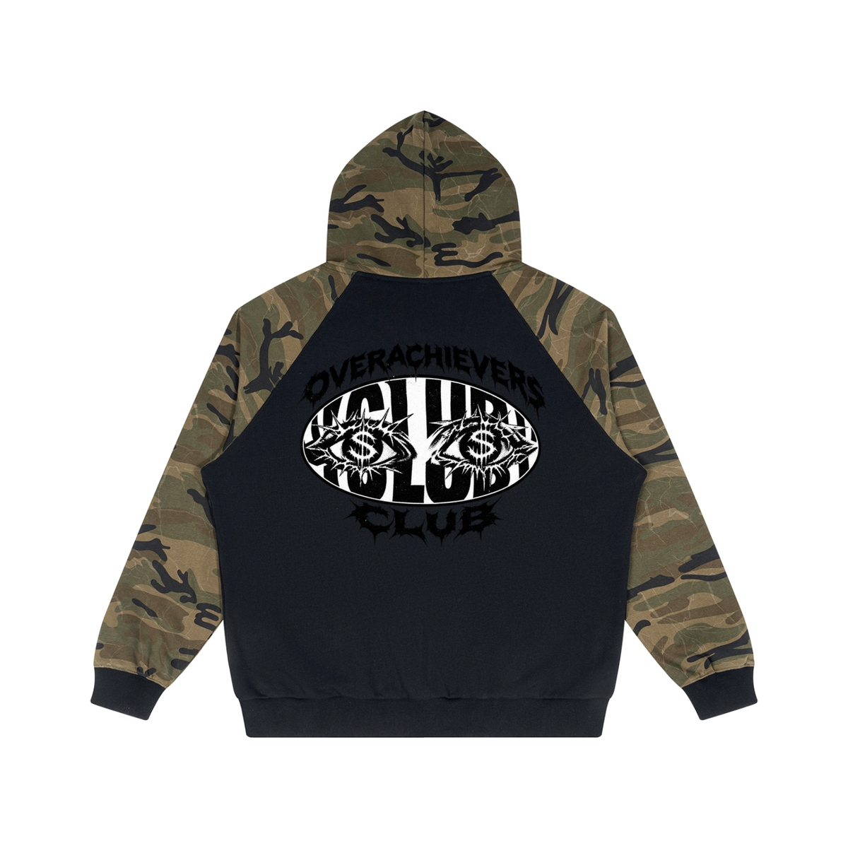 Camo-Splice Raglan Hoodie