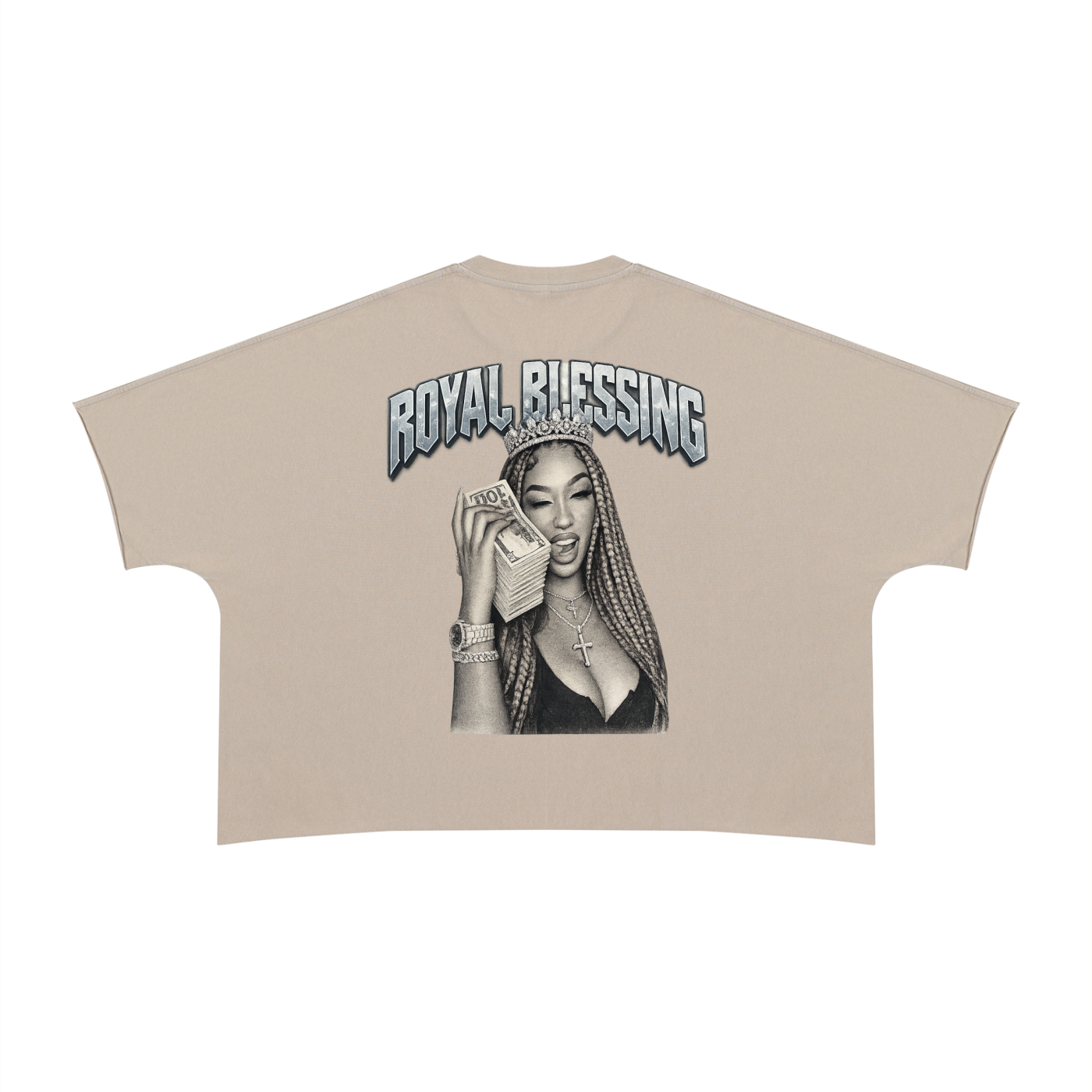 Unisex Heavyweight Boxy Raw Edge T-Shirt