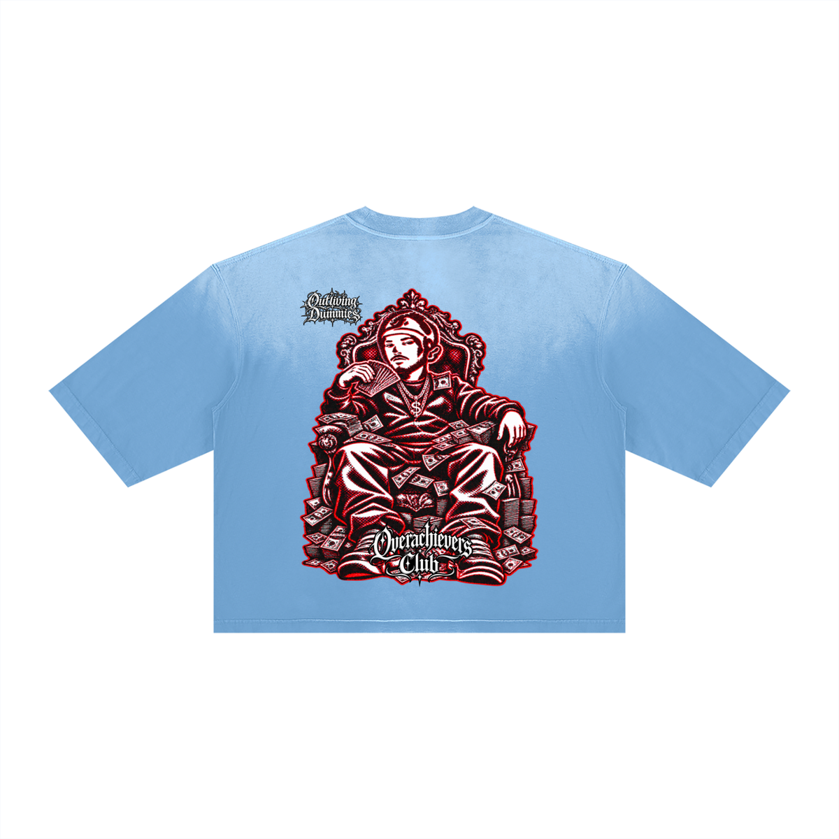 Overachievers Club' Vintage Wash Sunfade Boxy T-Shirt