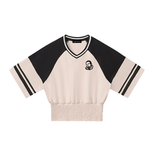 Women's Color Block Ruched T-Shirt