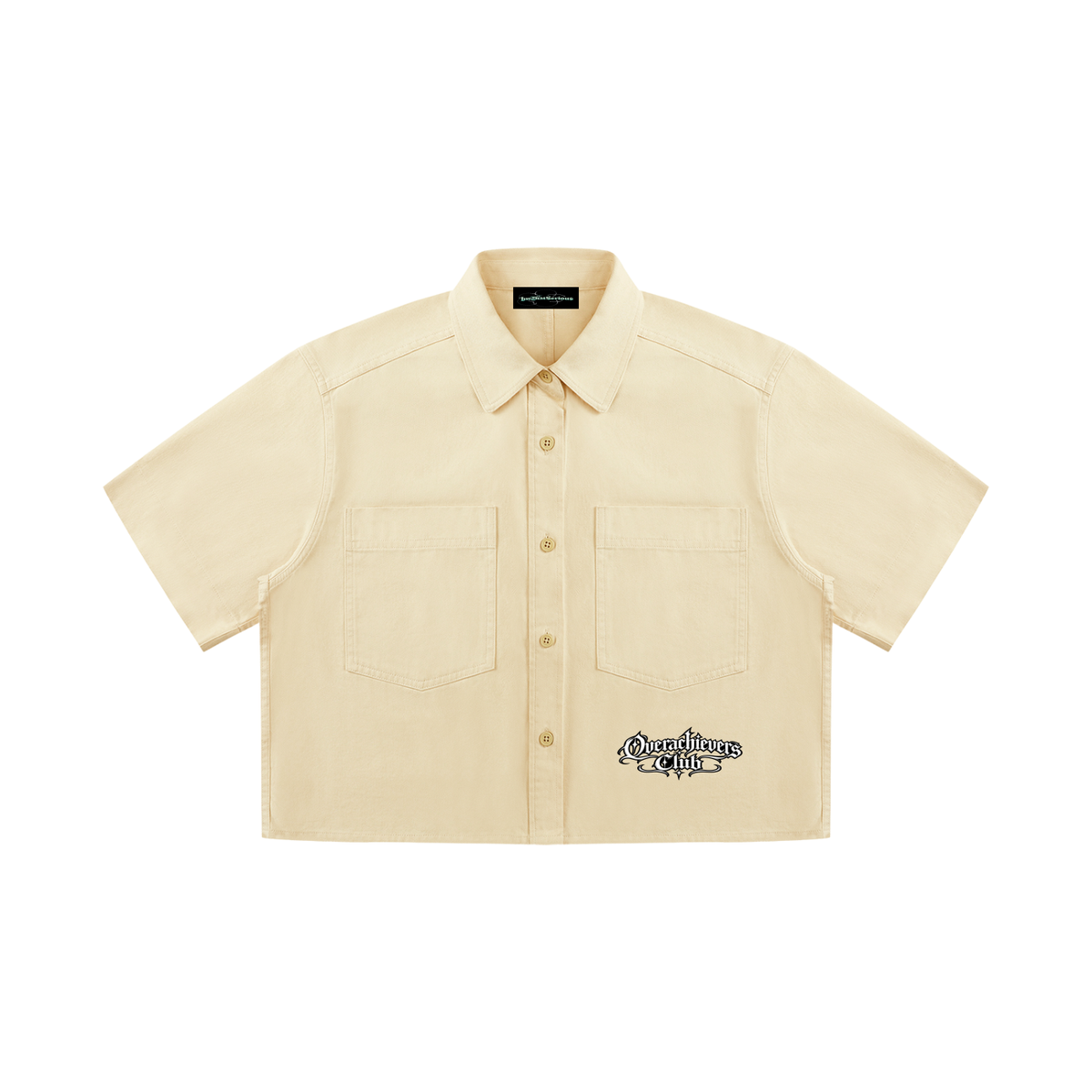 Overachievers Club' Women’s Crop Short Sleeve Shirt