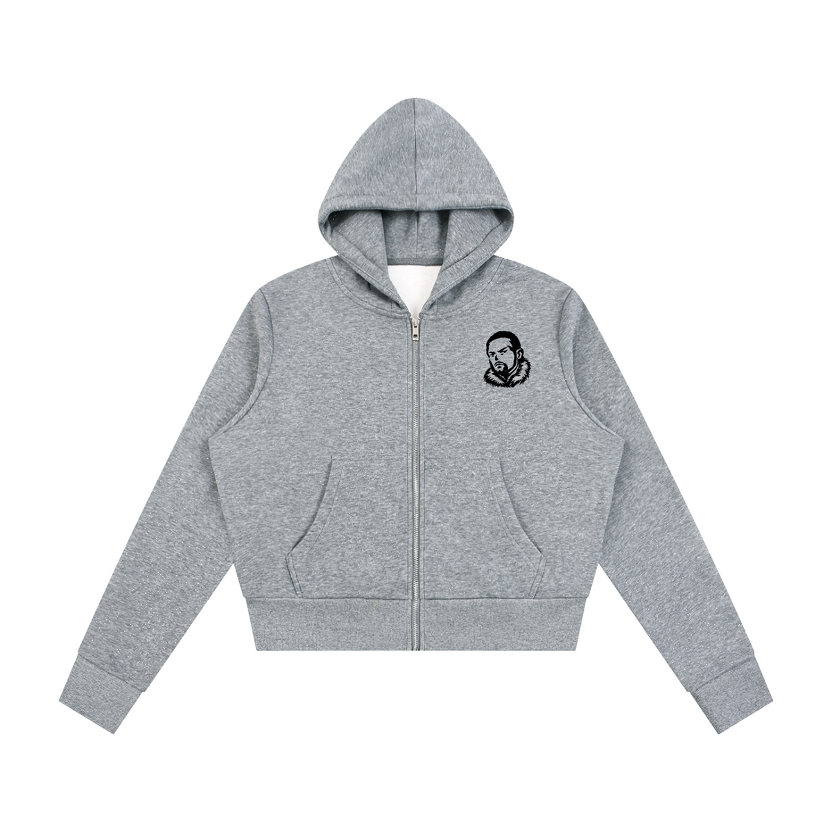 Overachievers Club' Women's Sparkles Fleece Full Zip Hoodie