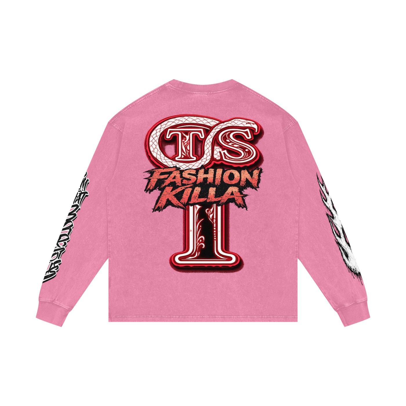 Acid Wash Oversize Long Sleeve T-Shirt